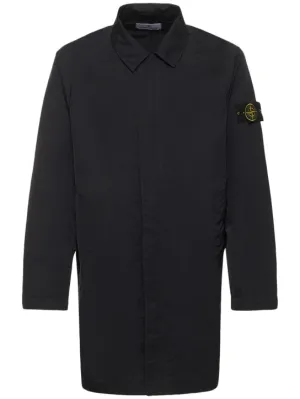 Stone Island   Hyper dense nylon satin car coat 