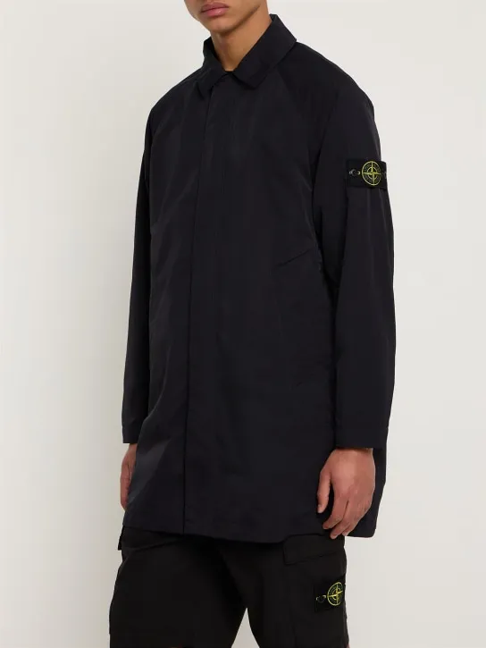 Stone Island   Hyper dense nylon satin car coat 