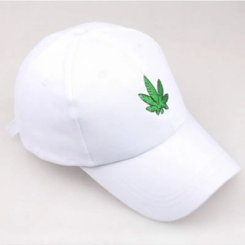Stylish Black & White Weed Baseball Cap