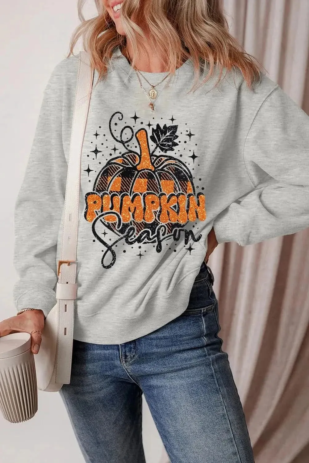 Stylish graphic long sleeve top