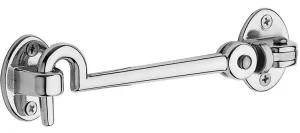Superior Brass Cabin Hook & Catch CP 100mm