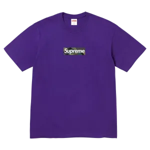Supreme Box Logo Tee Purple FW23