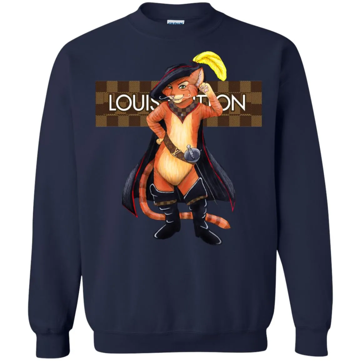 Supreme Puss In Boots T-shirt Crewneck Pullover Sweatshirt