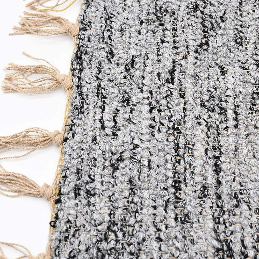 Tapis Artisanal - Gris moucheté