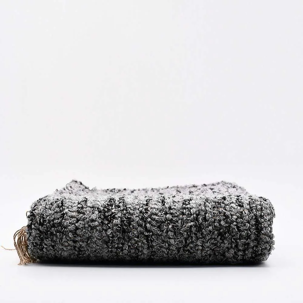Tapis Artisanal - Gris moucheté