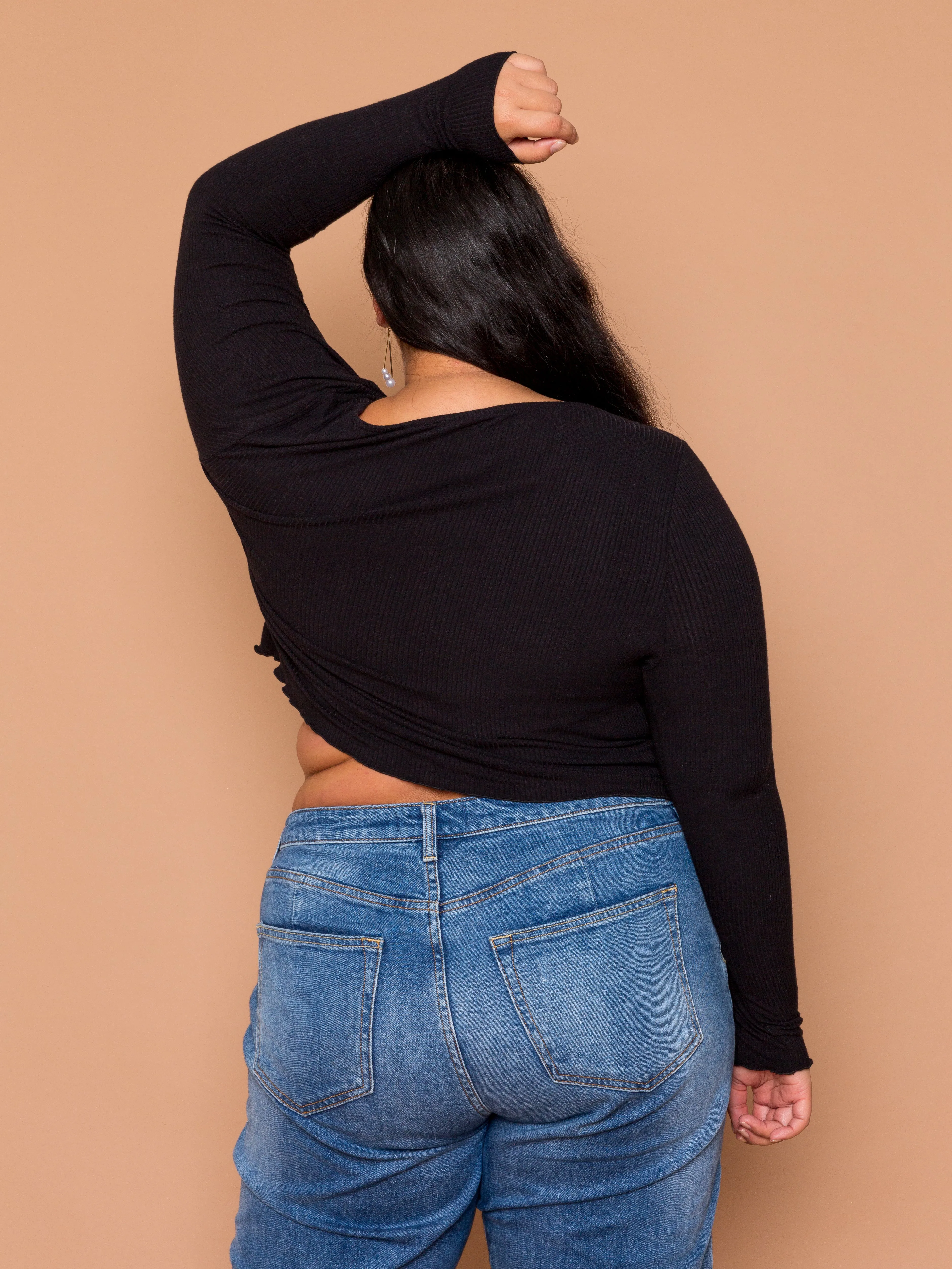 THE BUTTON PARTY CARDI - Black