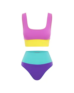 The Contour Crop Top - Passionfruit