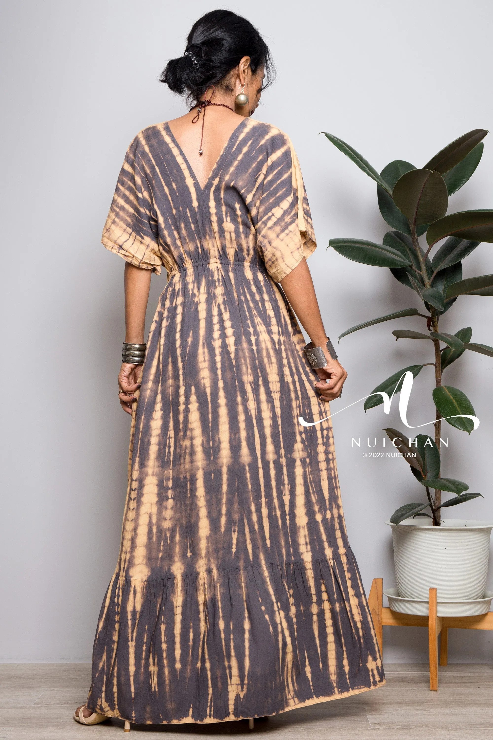 Tie dye beach dress