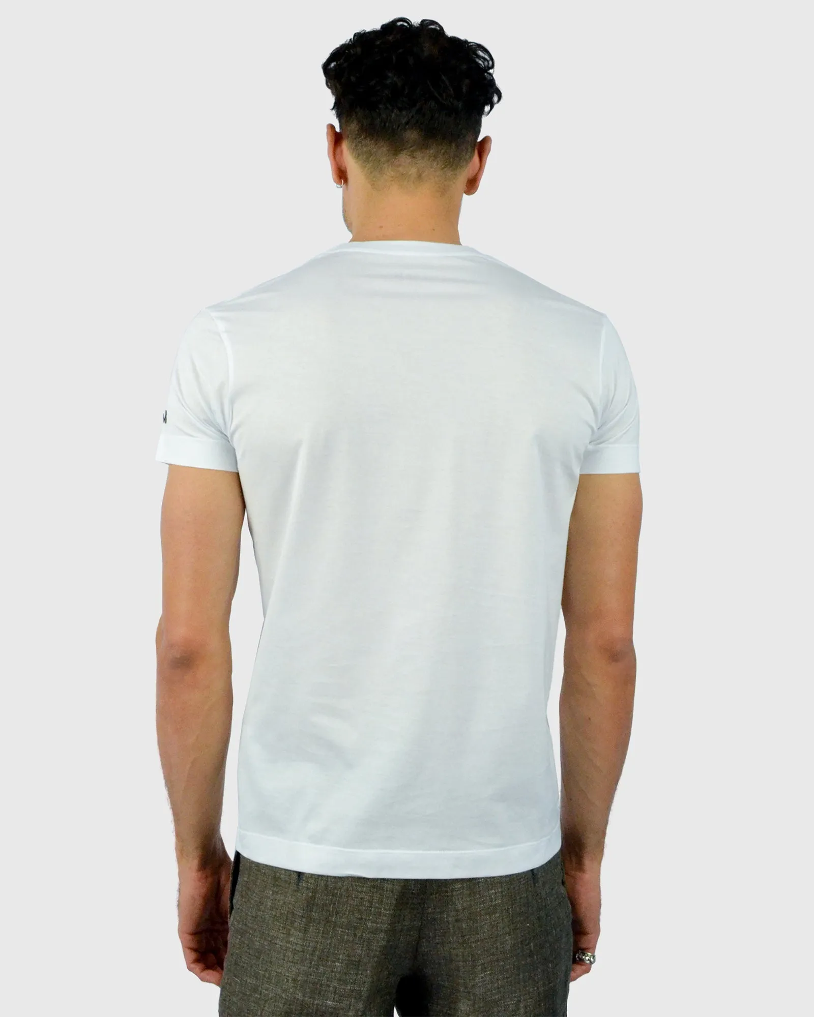 TOMBOLINI WJ35-ZJDZ-TB SS WHITE CREW T-SHIRT