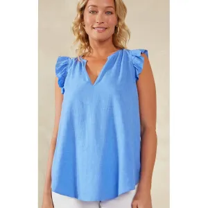 Top Florence Frill Tank - Coast