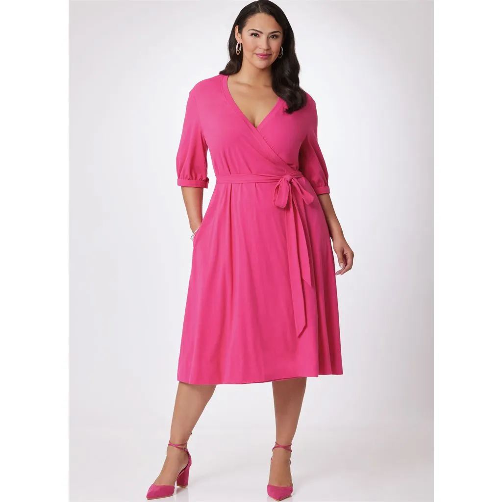 Vogue Pattern V2081 Misses' Wrap Dress by Diane Von Furstenberg