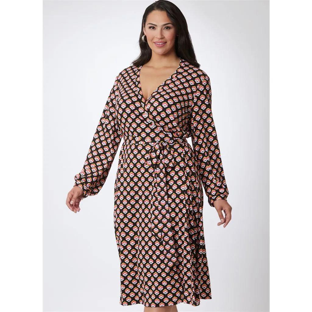 Vogue Pattern V2081 Misses' Wrap Dress by Diane Von Furstenberg