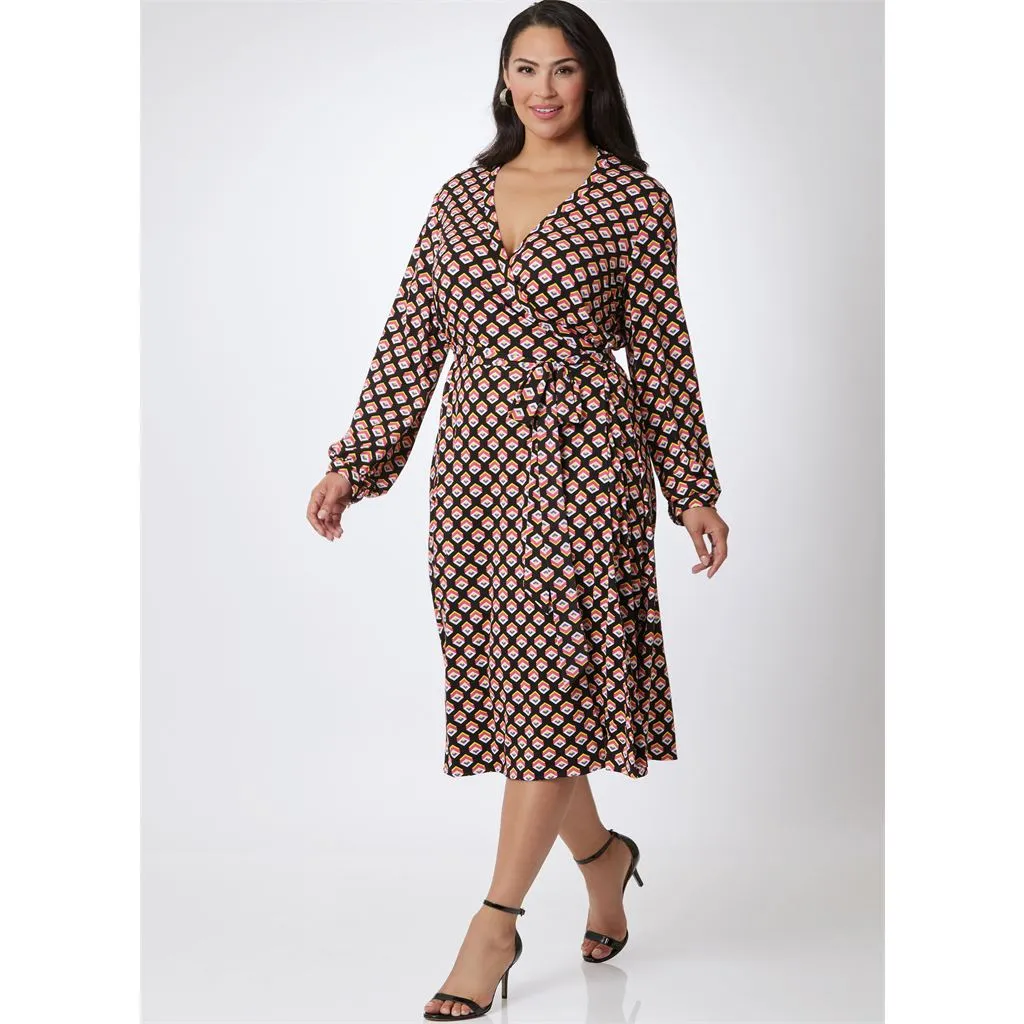 Vogue Pattern V2081 Misses' Wrap Dress by Diane Von Furstenberg