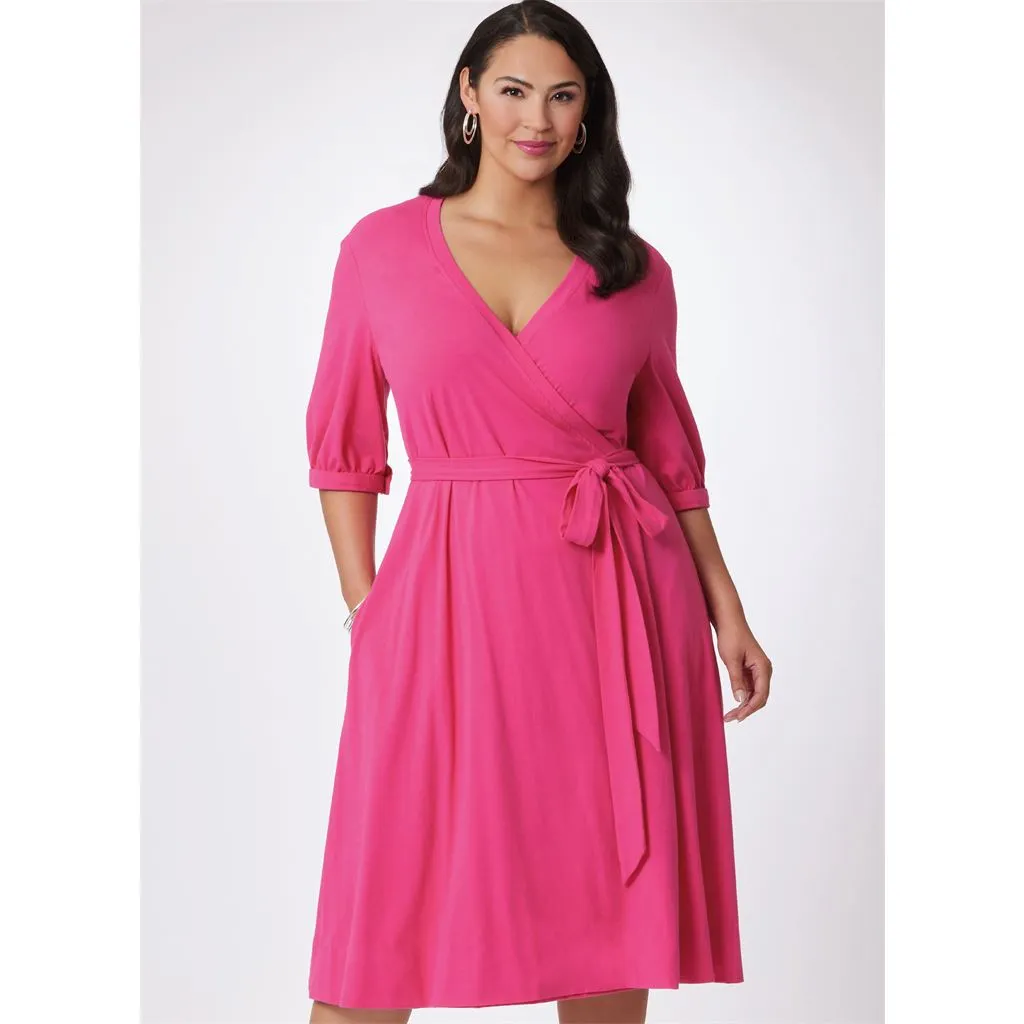 Vogue Pattern V2081 Misses' Wrap Dress by Diane Von Furstenberg