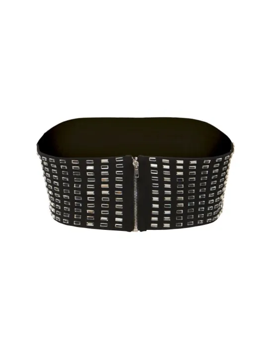 Weworewhat   Embellished jersey bandeau top 