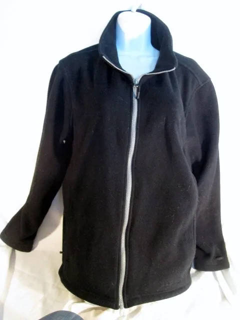 Womens 2 in 1 L.L. BEAN Ski JACKET Coat Winter Snow Parka Fleece BLACK XL SQUALL Misses