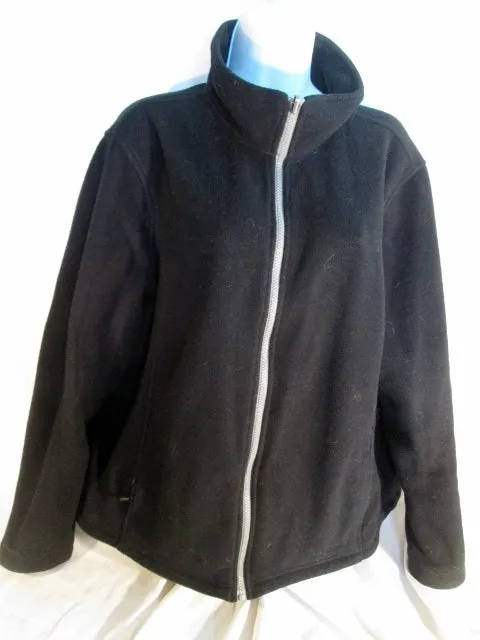 Womens 2 in 1 L.L. BEAN Ski JACKET Coat Winter Snow Parka Fleece BLACK XL SQUALL Misses