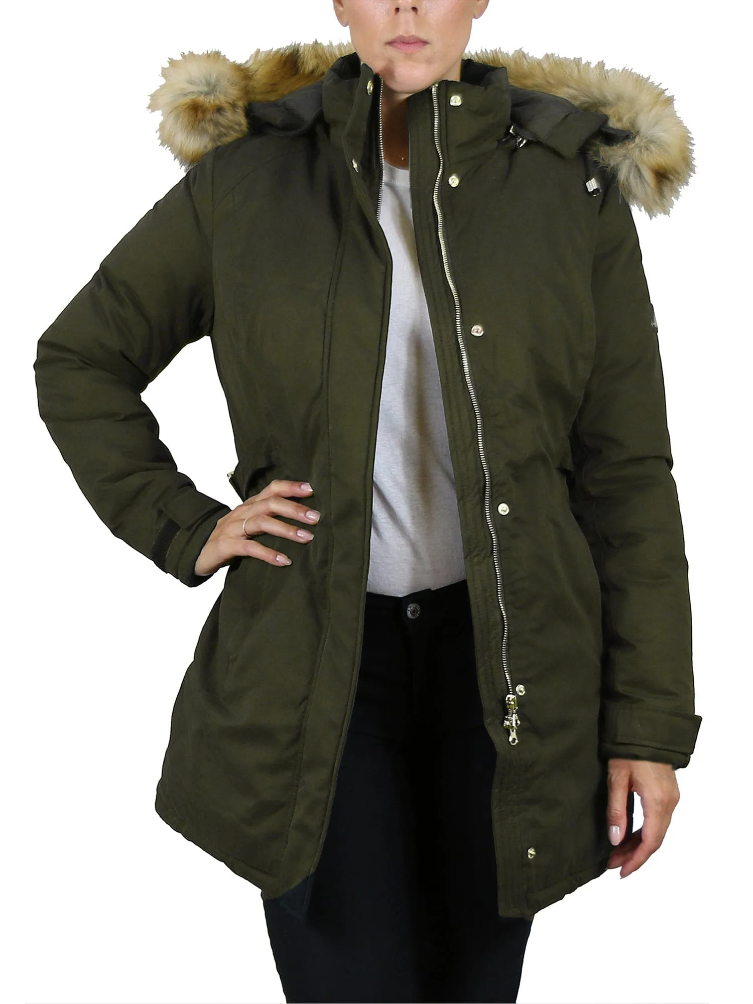 Women's Heavyweight Parka Jacket with Detachable Hood