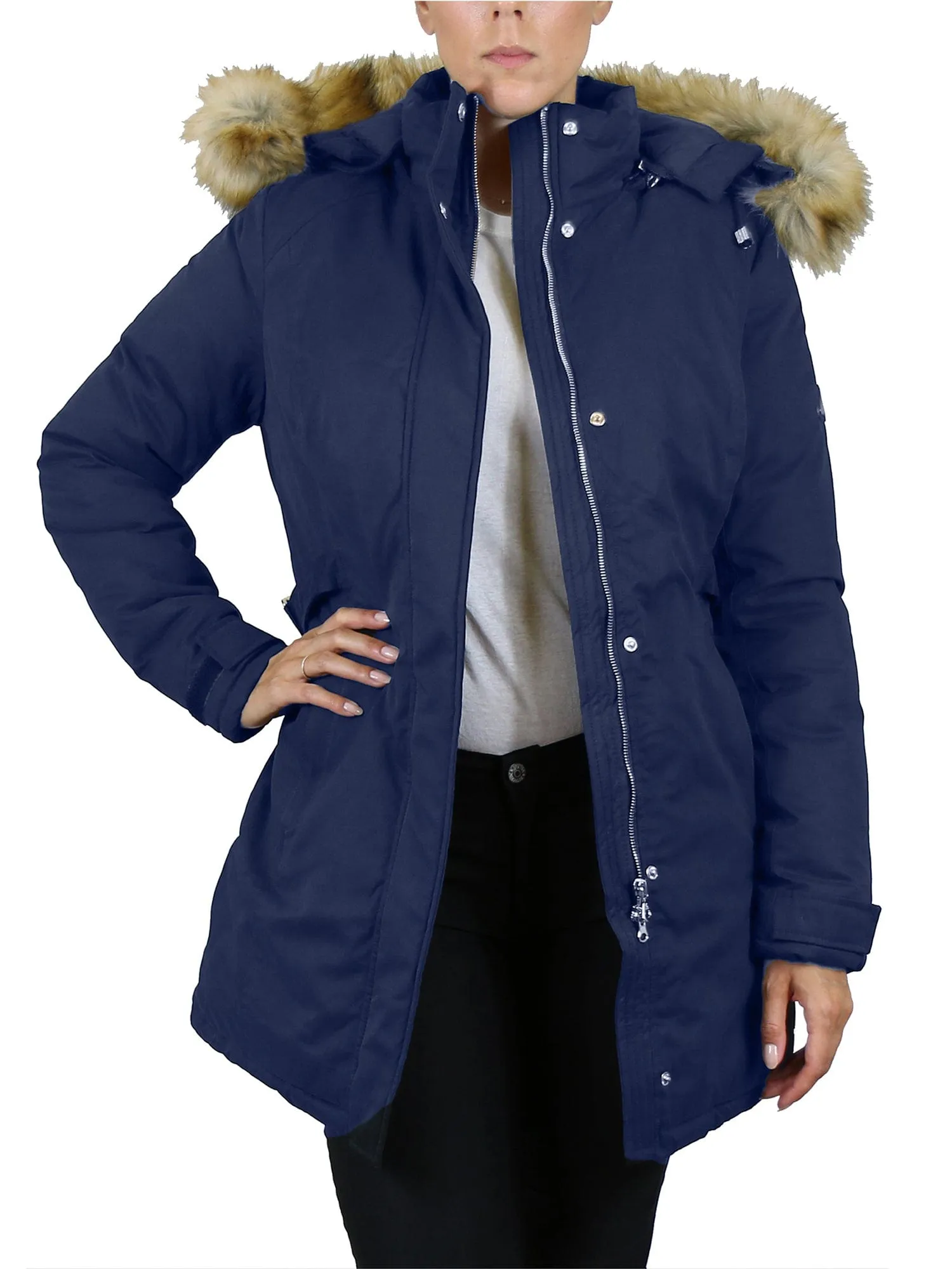 Women's Heavyweight Parka Jacket with Detachable Hood