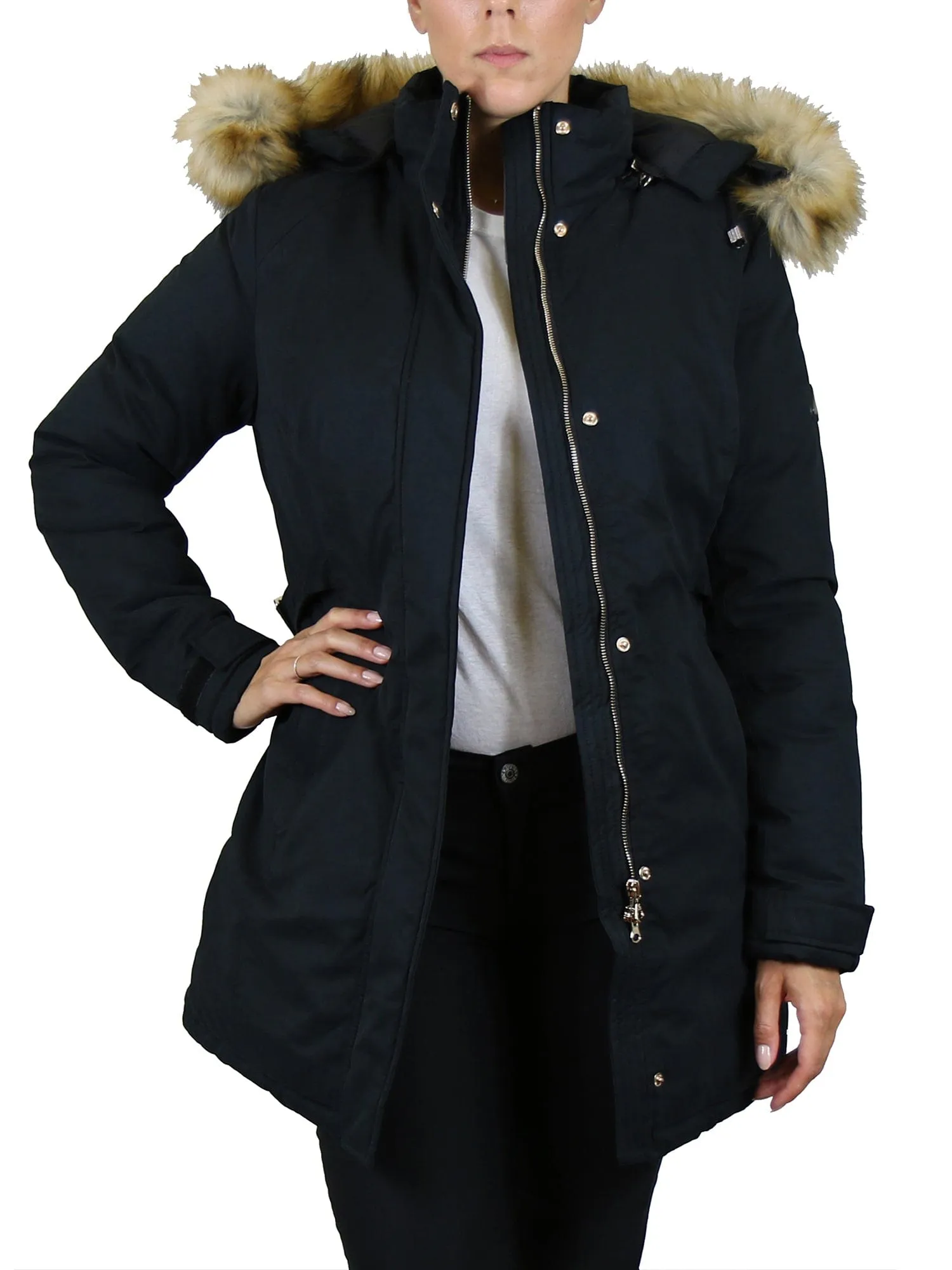 Women's Heavyweight Parka Jacket with Detachable Hood