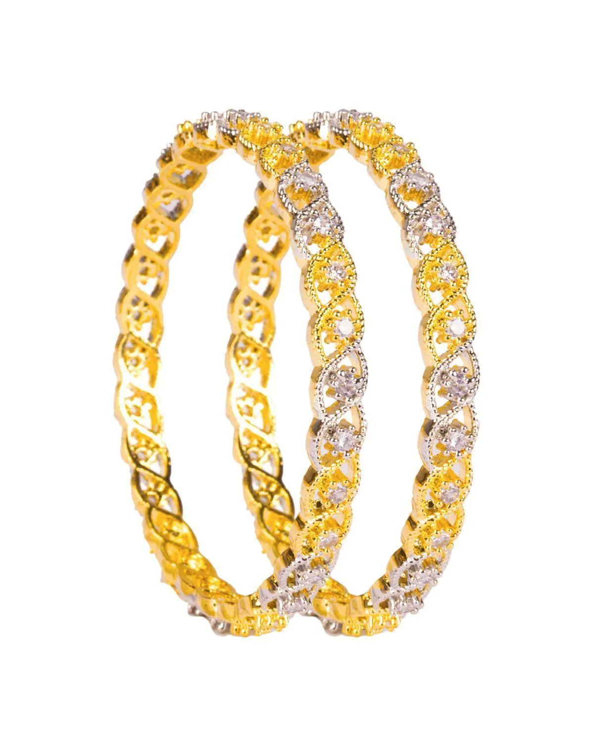 Zevarly Sravya Stylish Ad Pair Bangles