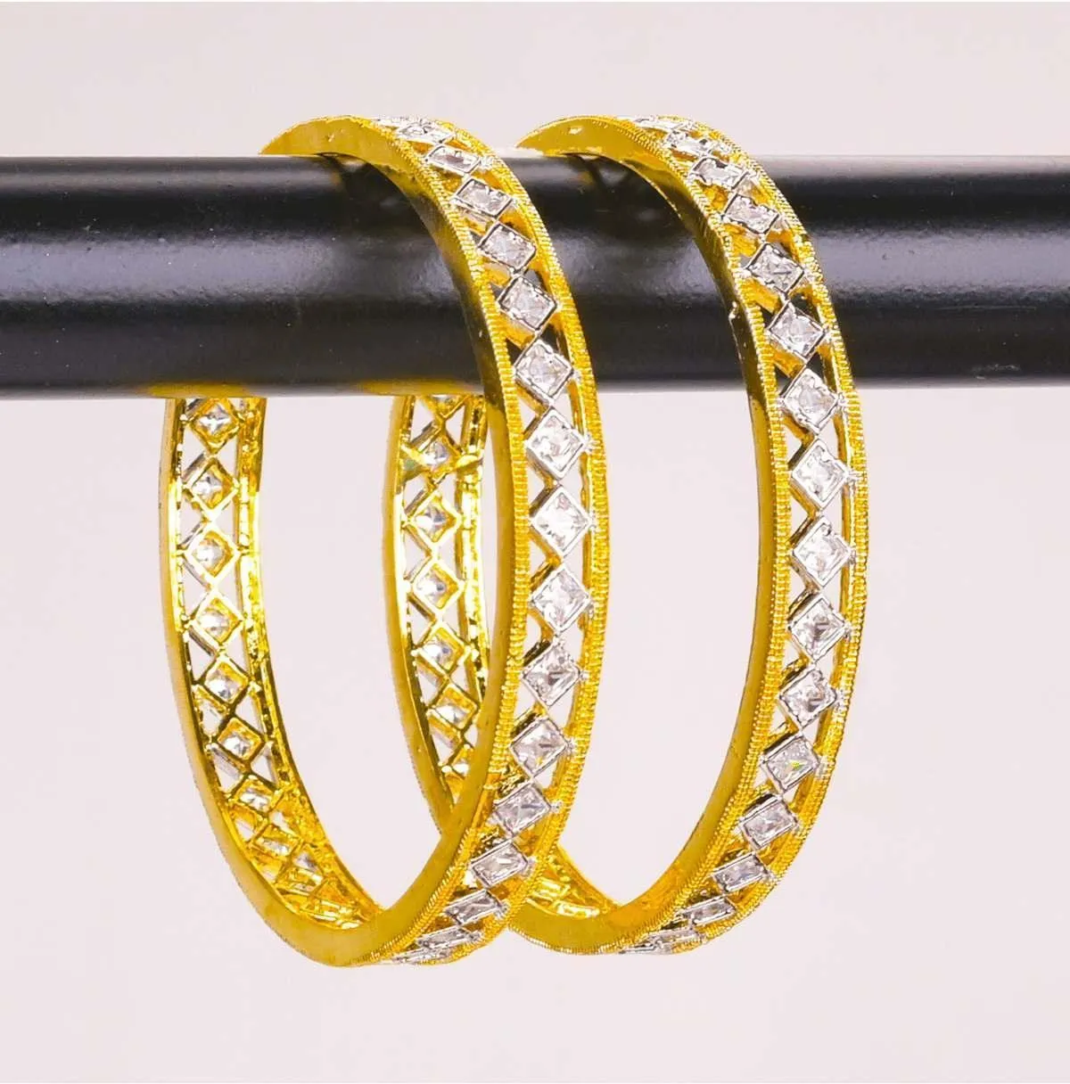Zevarly Sravya Stylish Ad Pair Bangles